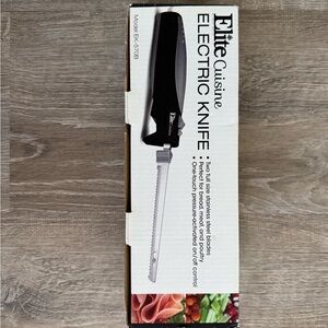 Black Electric Knife - Precision Slicing